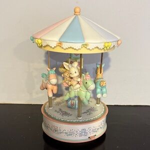 Enesco Pastel Carousel with Animals